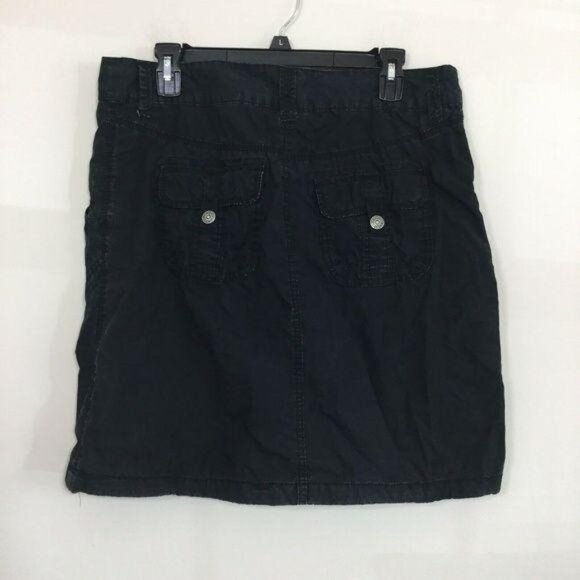 L.O.G.G. by H&M Size EUR 42 US 10 Black Khaki Pockets Straight Pencil Skirt - Picture 2 of 4